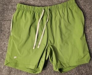 Fabletics Mens Golf Shorts Athletic Performance Activewear Lime Green Size XL